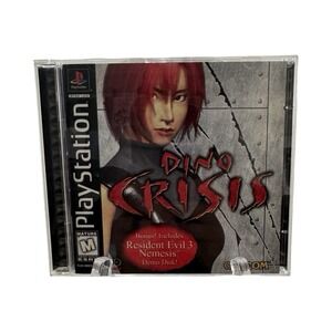 Dino‎ Crisis Sony PlayStation 1 PS1 1999 Capcom SLUS Survival Horror RE3 Demo